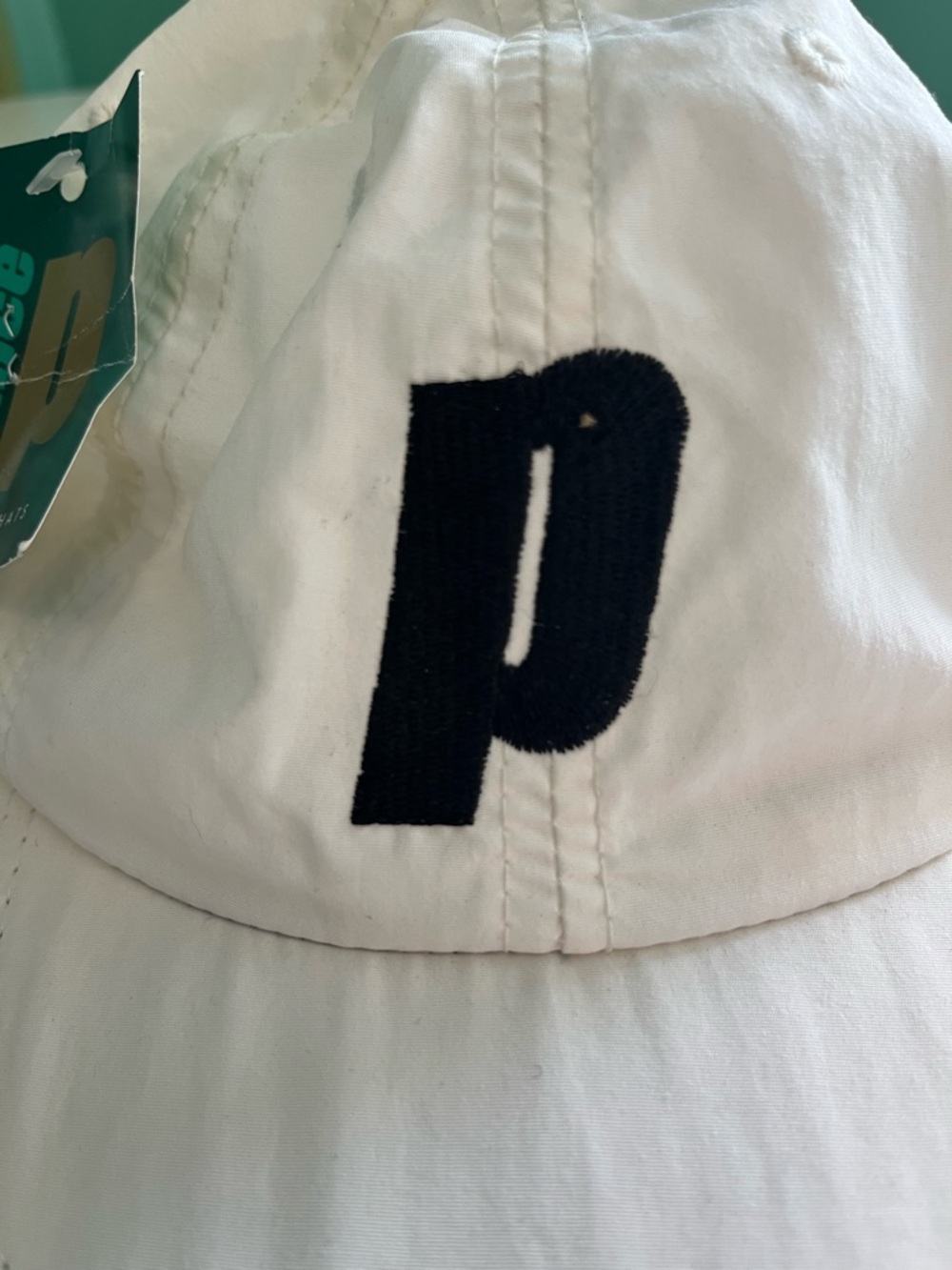 Prince White Baseball Cap with Black 'P' Logo - Picture 3 of 7